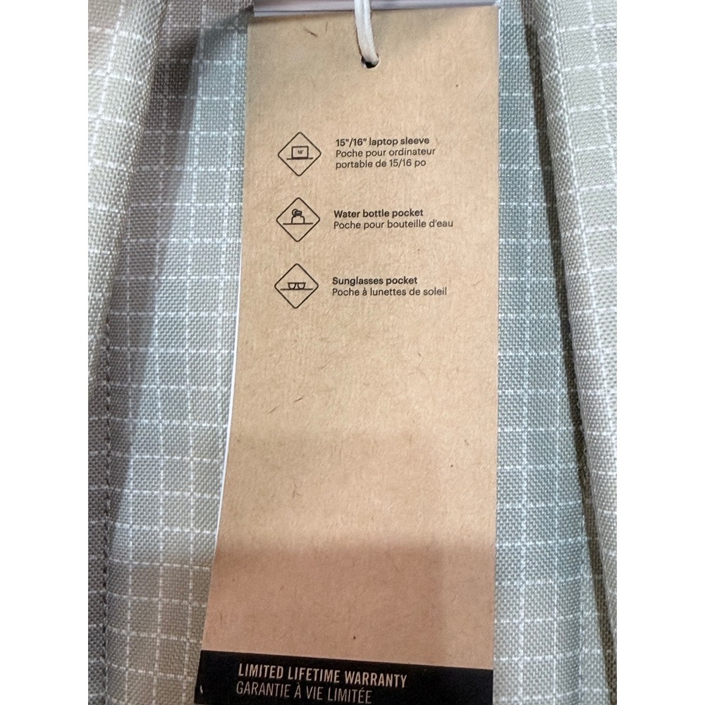 HERSCHEL SUPPLY CO. Pop Quiz Backpack 25L Grid London Fog Laptop Bag NWT - Picture 9 of 9